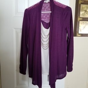 White  and purple top